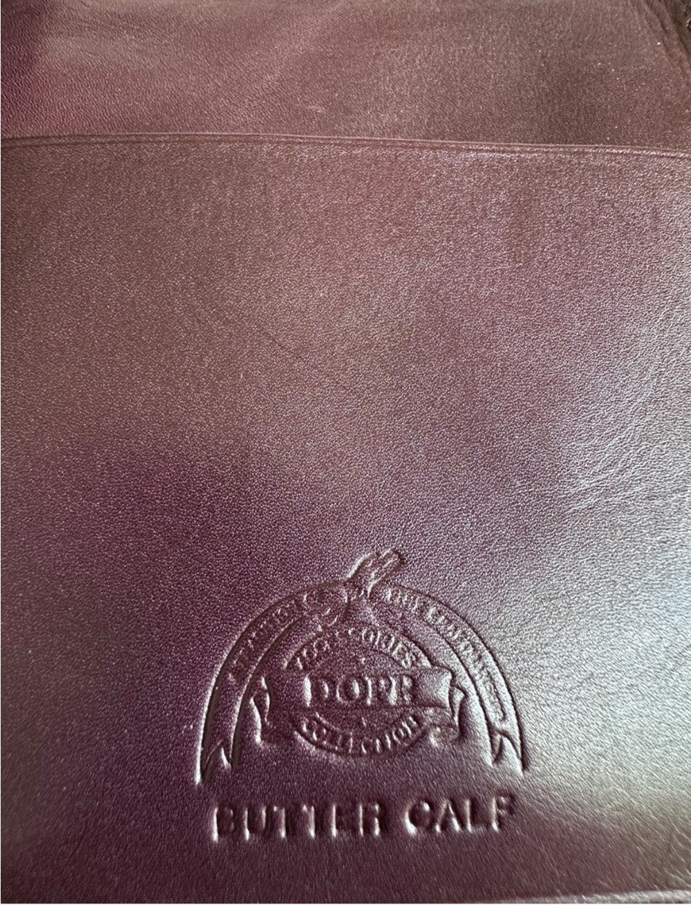 DOPP Collection Vintage Burgundy Calf Leather Travel Wallet Organizer - Picture 5 of 6